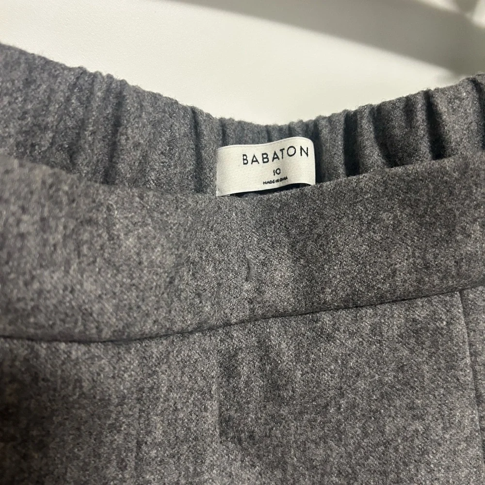 Babaton Charcoal Elastic-Waist Trousers - Picture 4 of 5